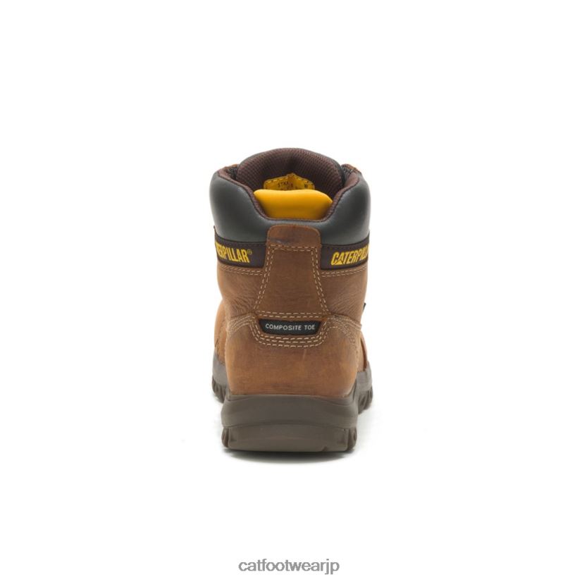 吸収性防水複合つま先ワークブーツ 茶色 女性 N2JB0V266 Caterpillar |ワークブーツ